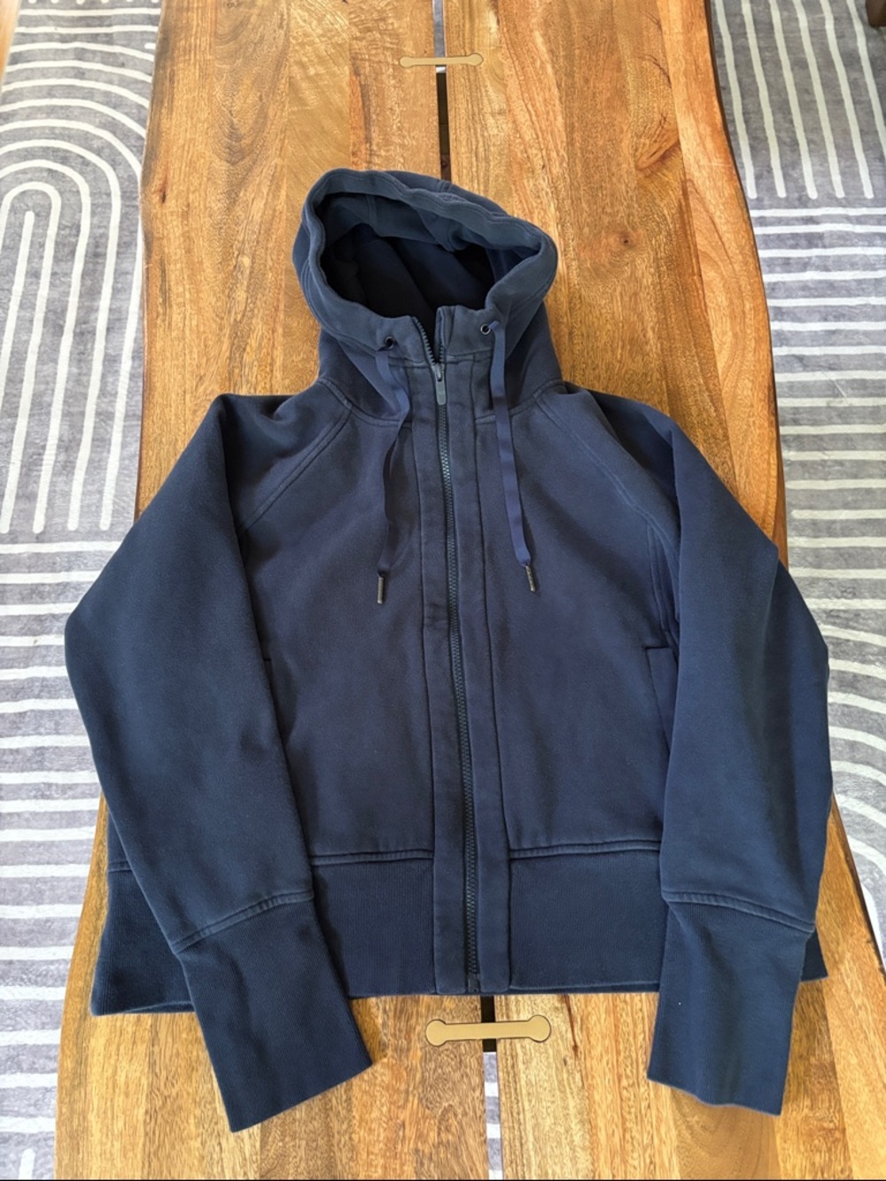 lululemon athletica Navy Full-Zip Hooded Sweatshirt